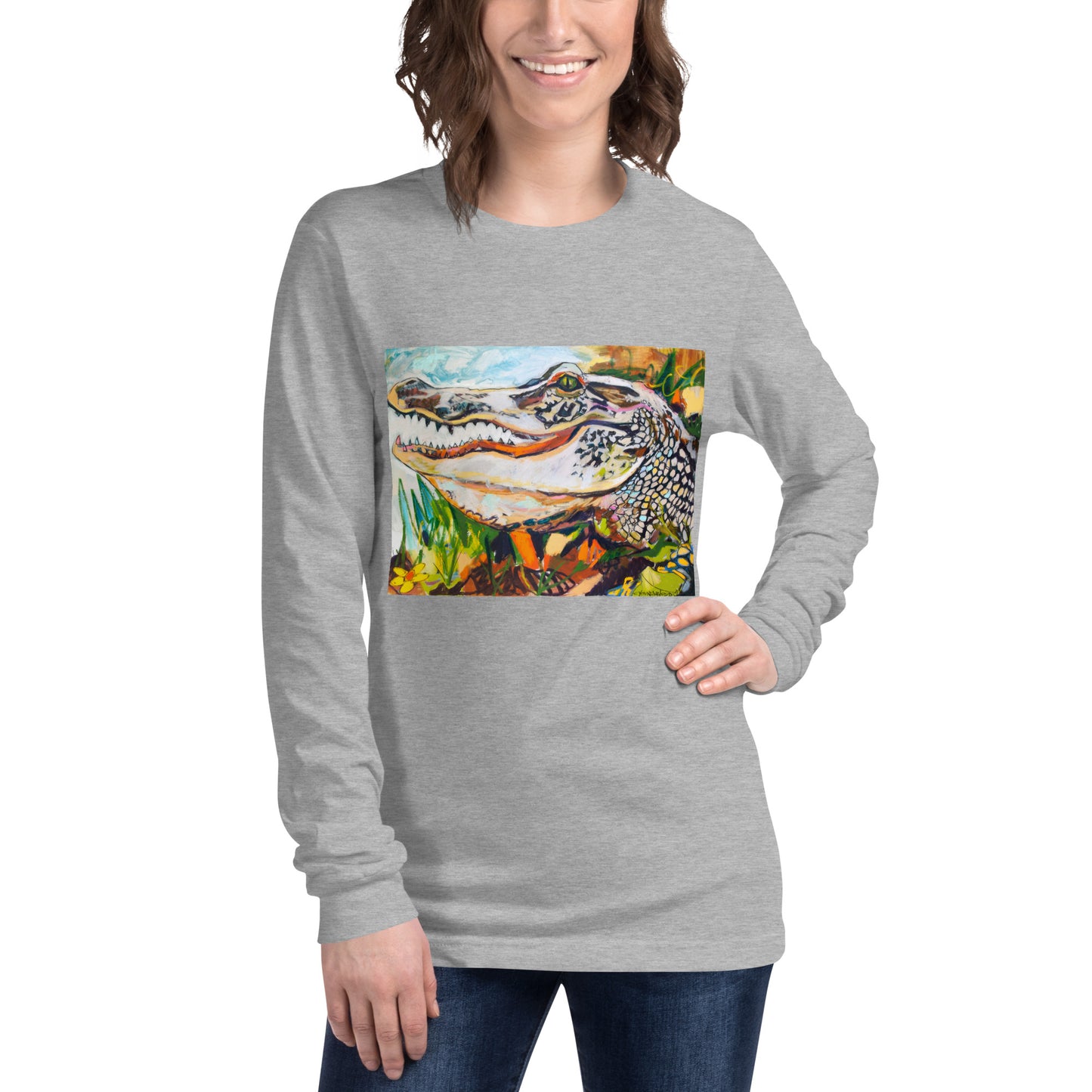 Groovy Gator Unisex Long Sleeve Tee