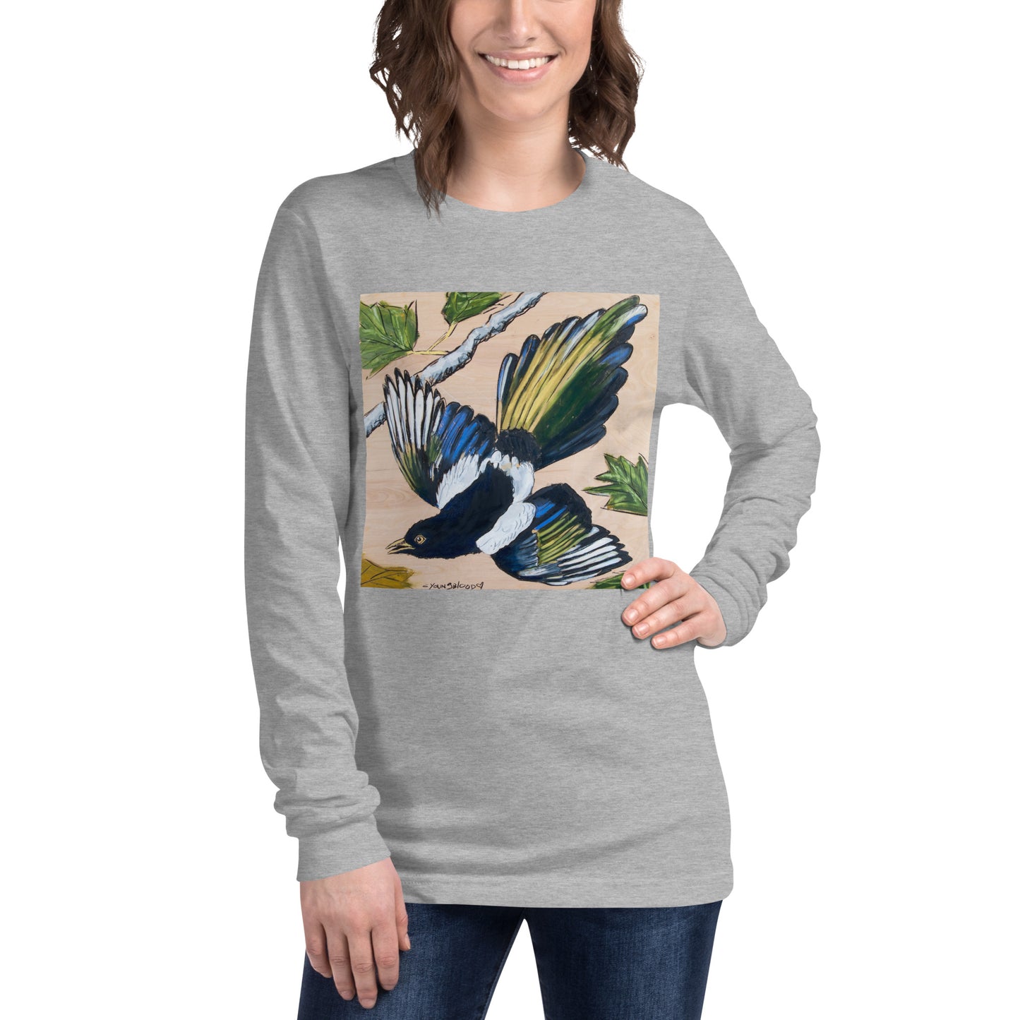 Magpie Unisex Long Sleeve Tee