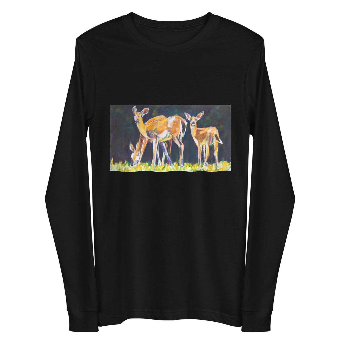 Deer Family Unisex Long Sleeve Tee