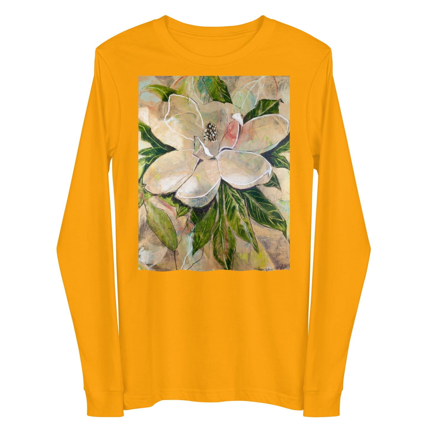 Golden Magnolia Unisex Long Sleeve Tee