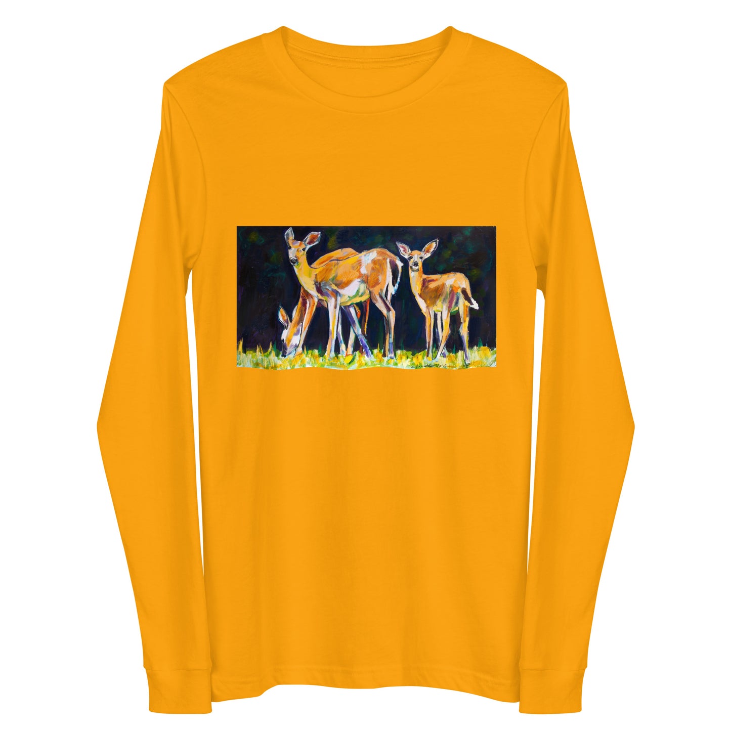 Deer Family Unisex Long Sleeve Tee