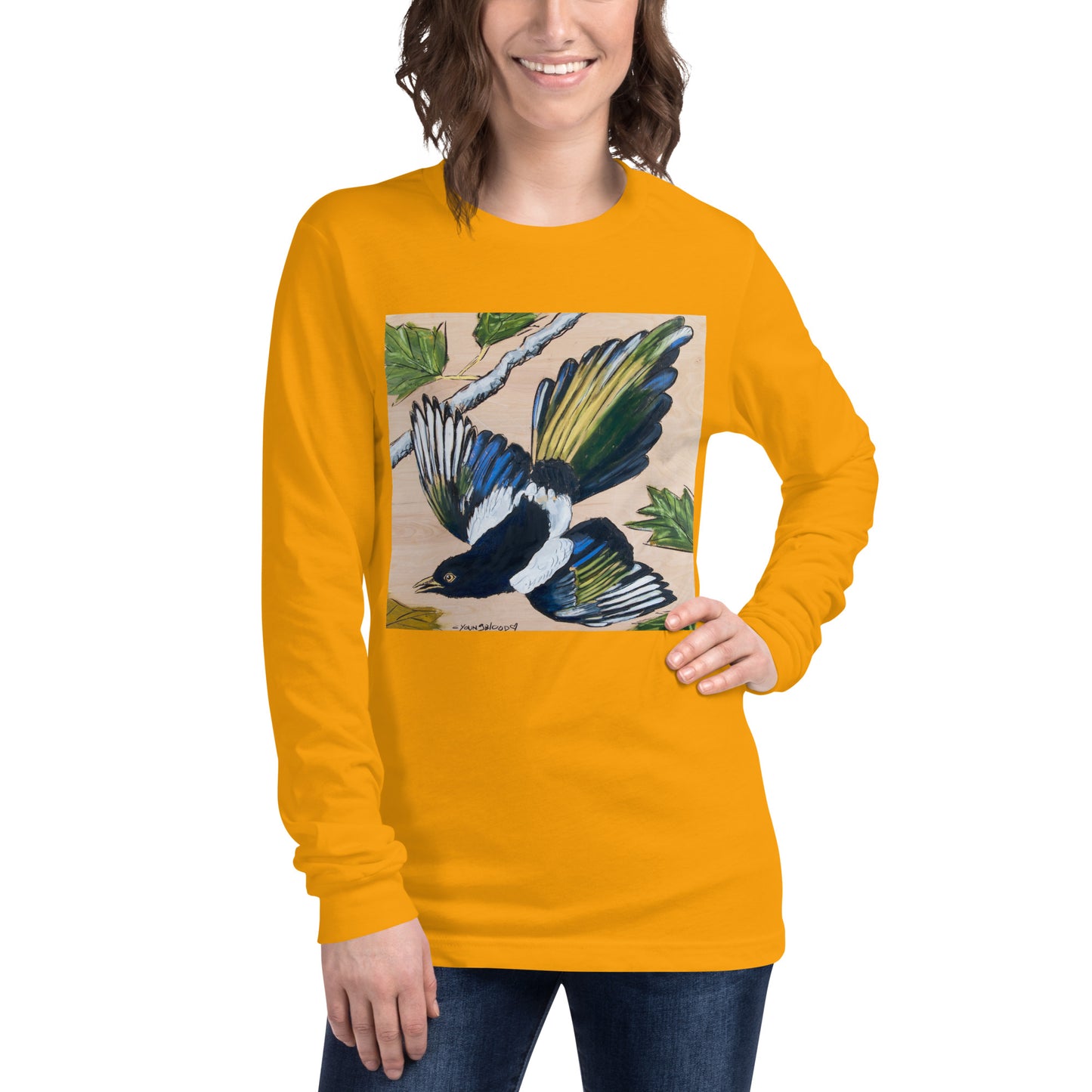 Magpie Unisex Long Sleeve Tee