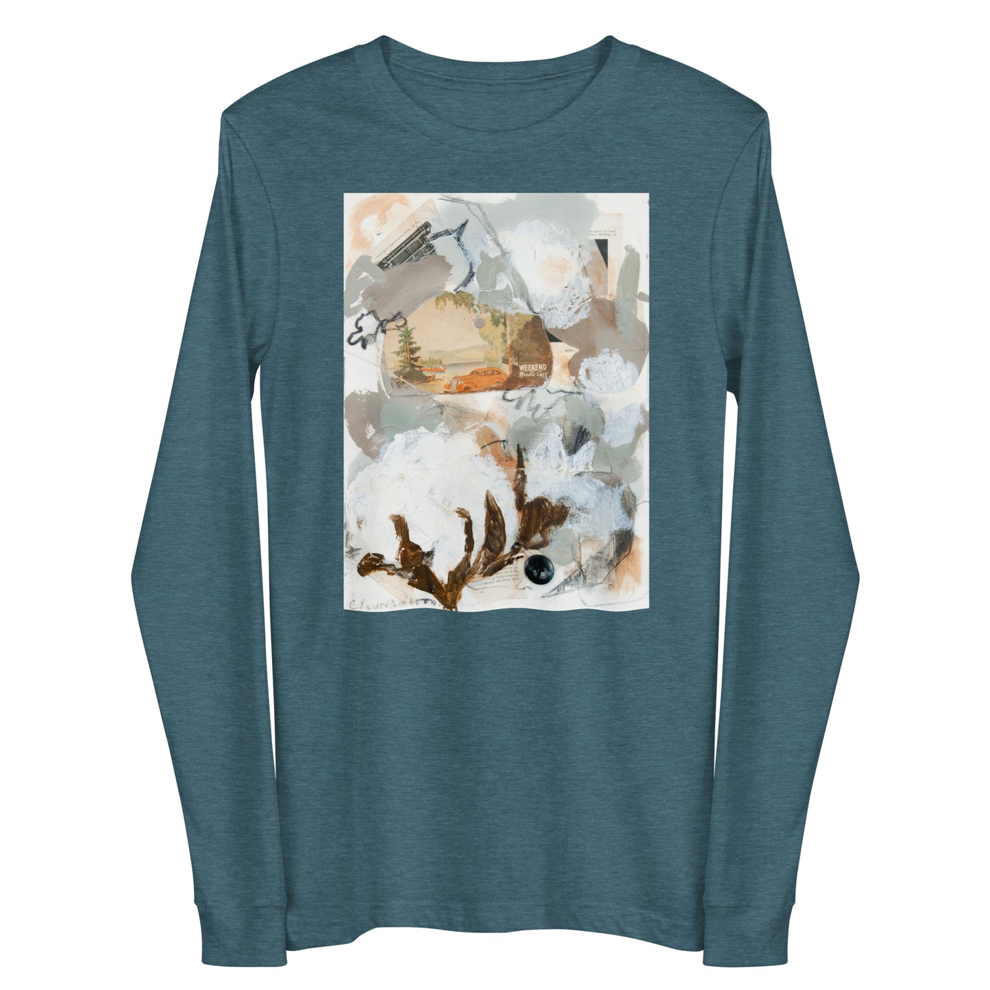 Vintage Cotton Collage Unisex Long Sleeve Tee