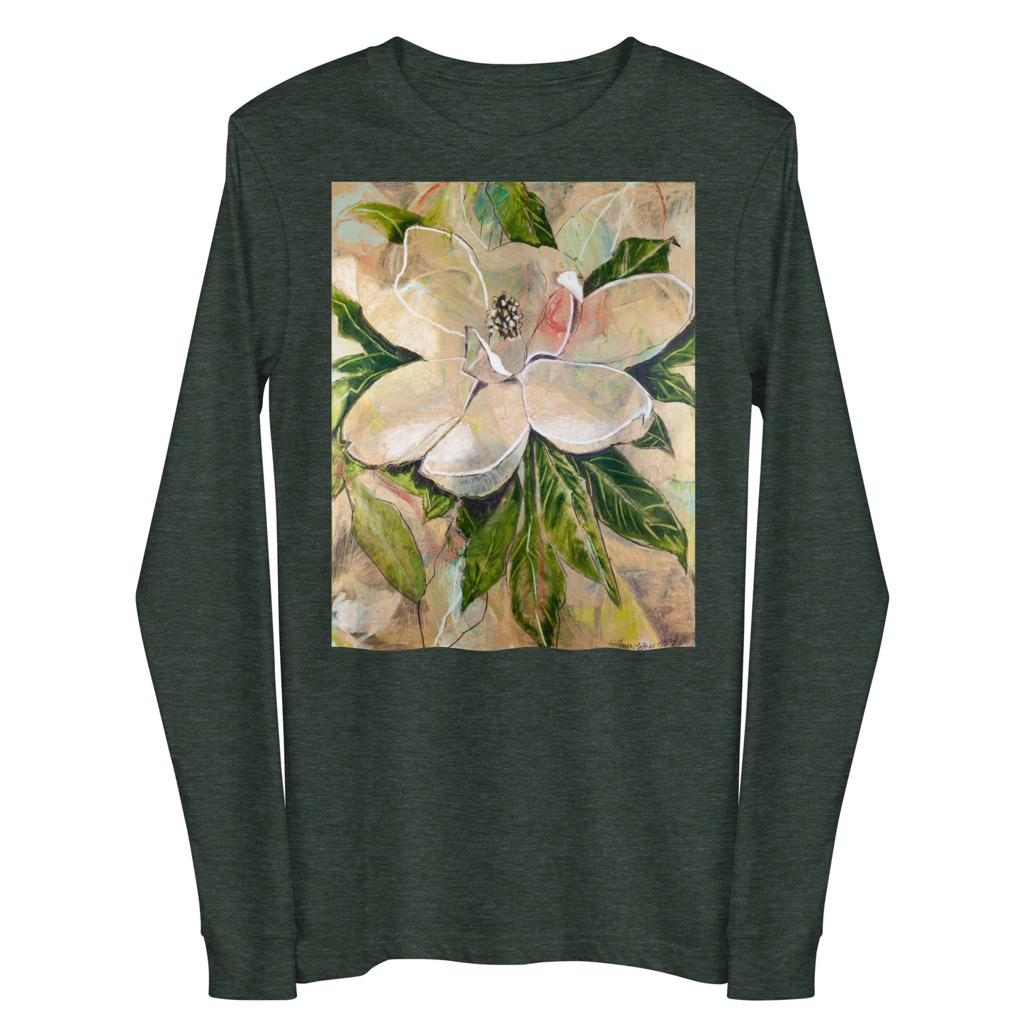 Golden Magnolia Unisex Long Sleeve Tee