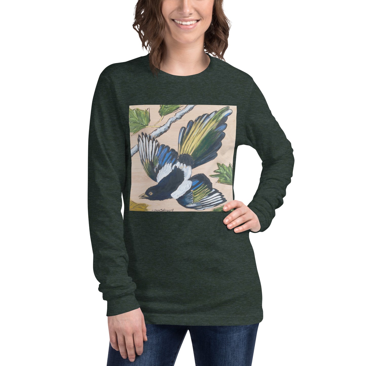 Magpie Unisex Long Sleeve Tee