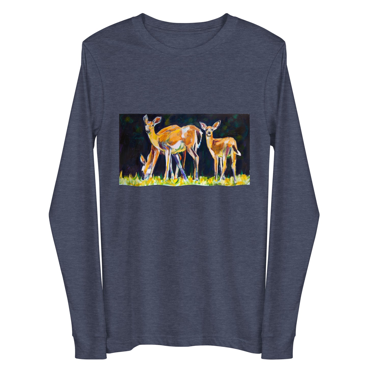 Deer Family Unisex Long Sleeve Tee