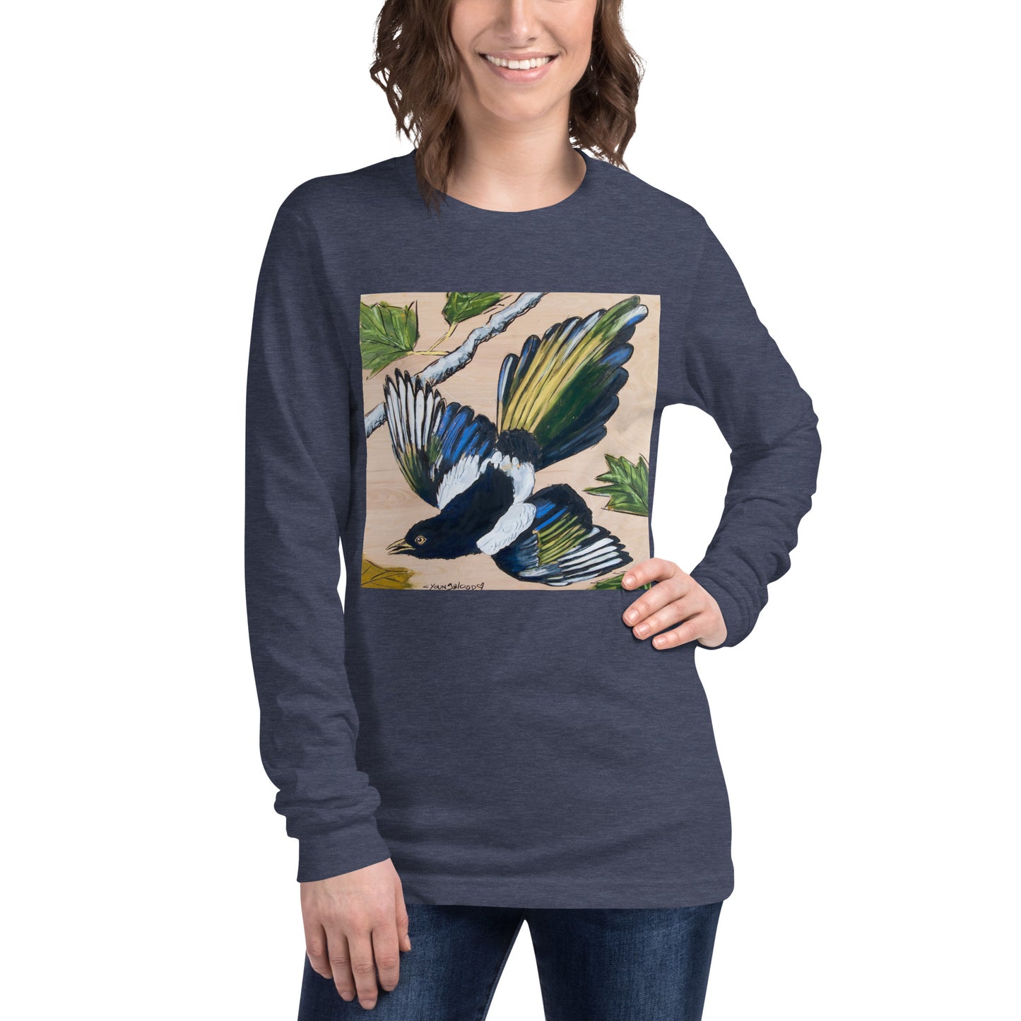 Magpie Unisex Long Sleeve Tee