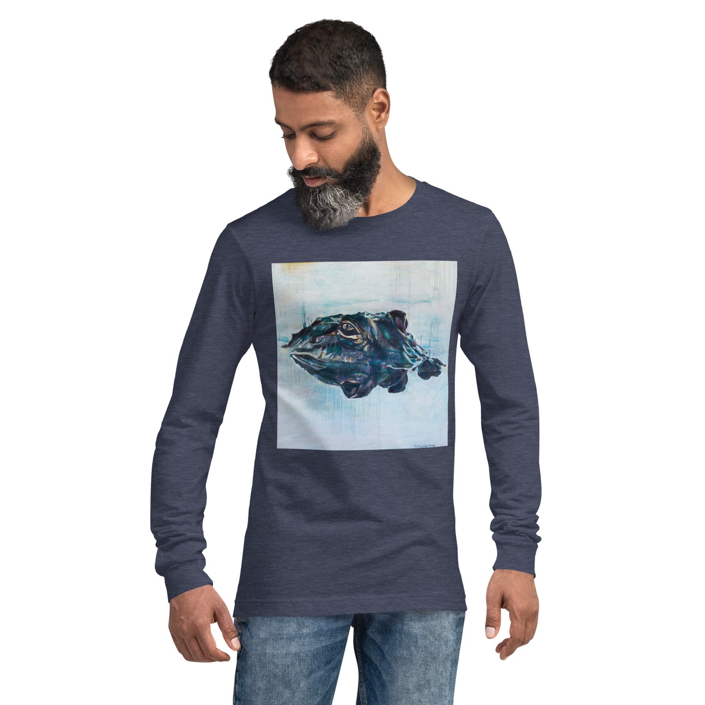 Gator Head Reflection Unisex Long Sleeve Tee