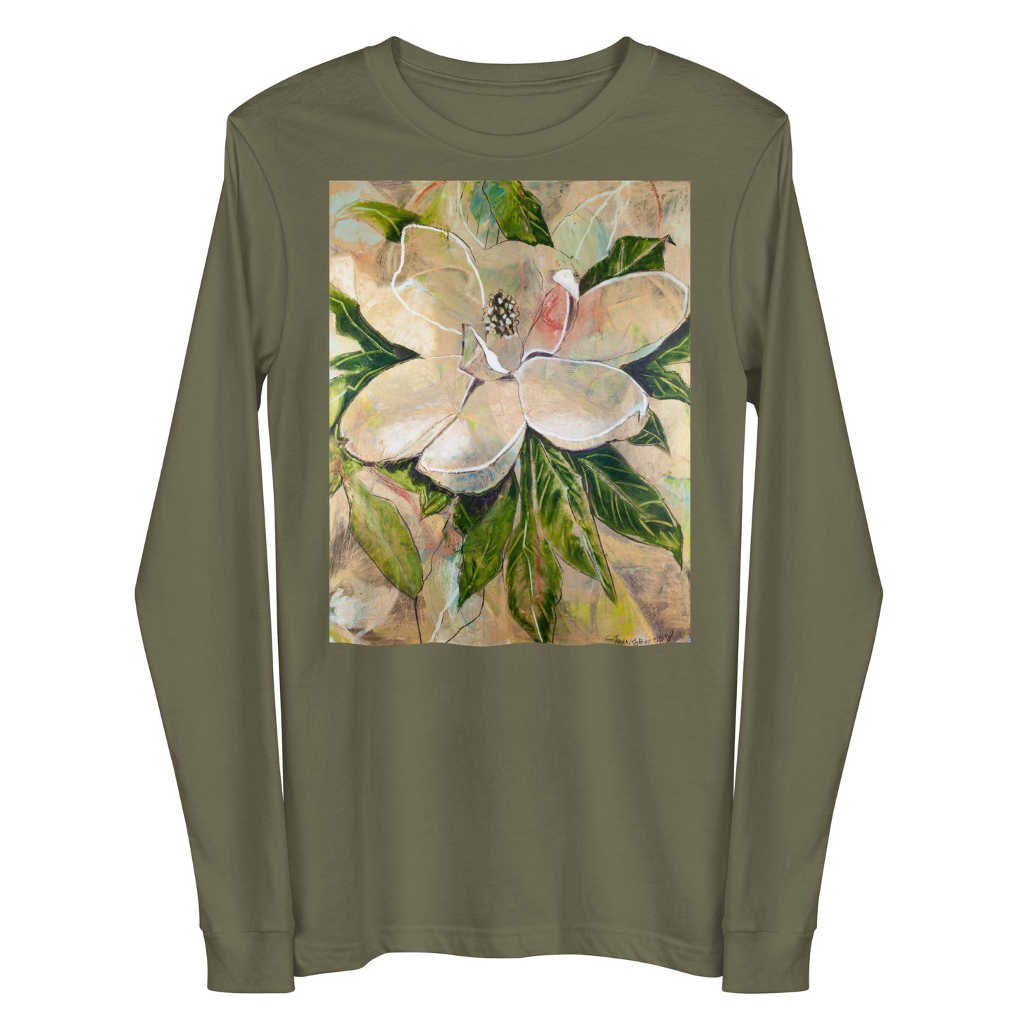 Golden Magnolia Unisex Long Sleeve Tee