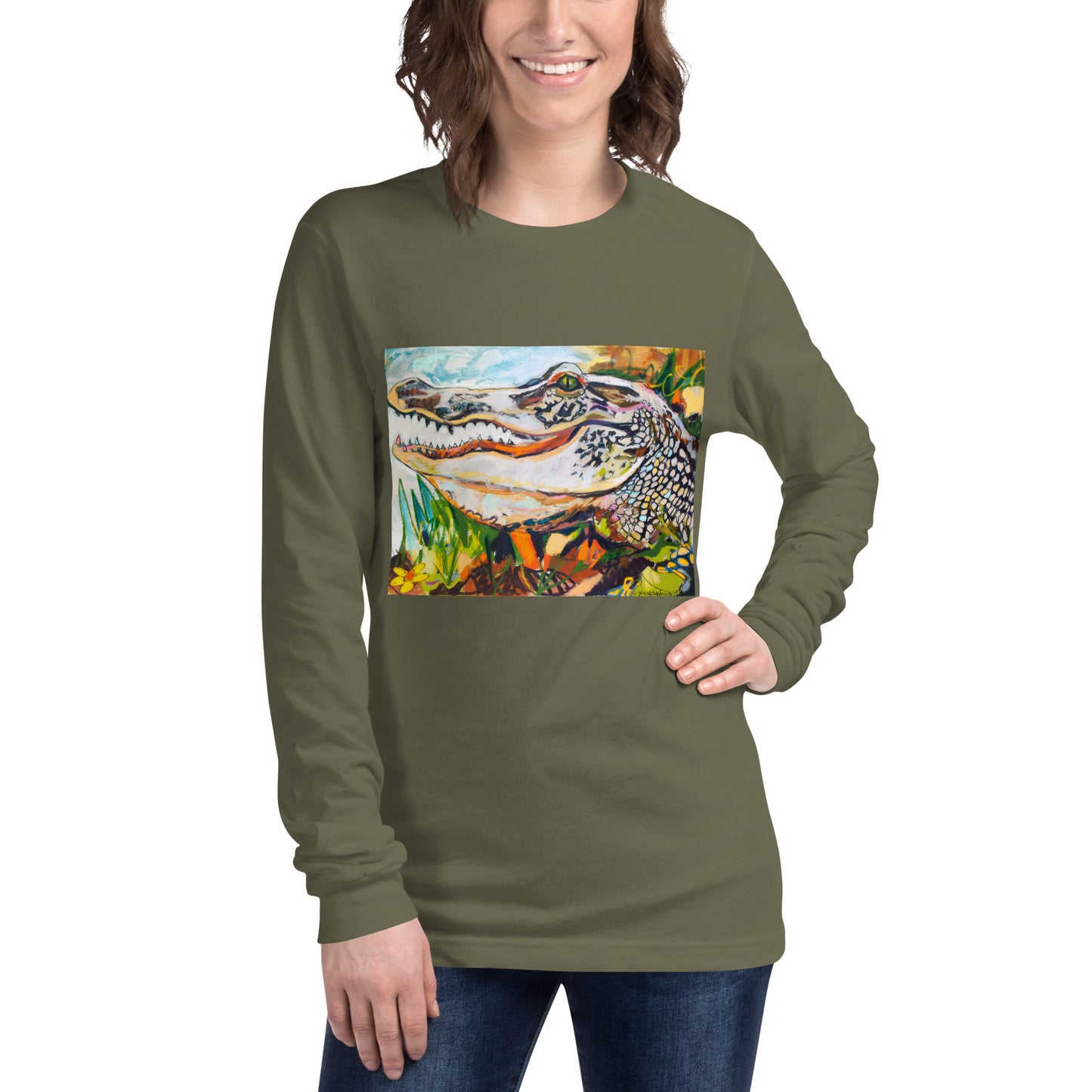 Groovy Gator Unisex Long Sleeve Tee