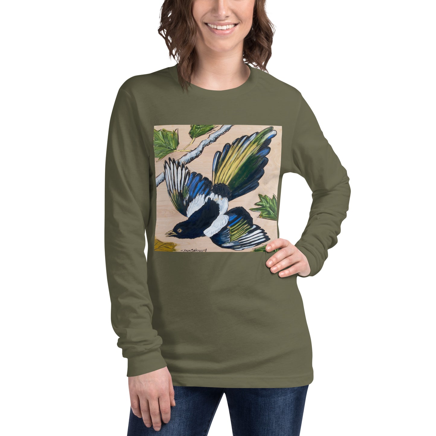 Magpie Unisex Long Sleeve Tee