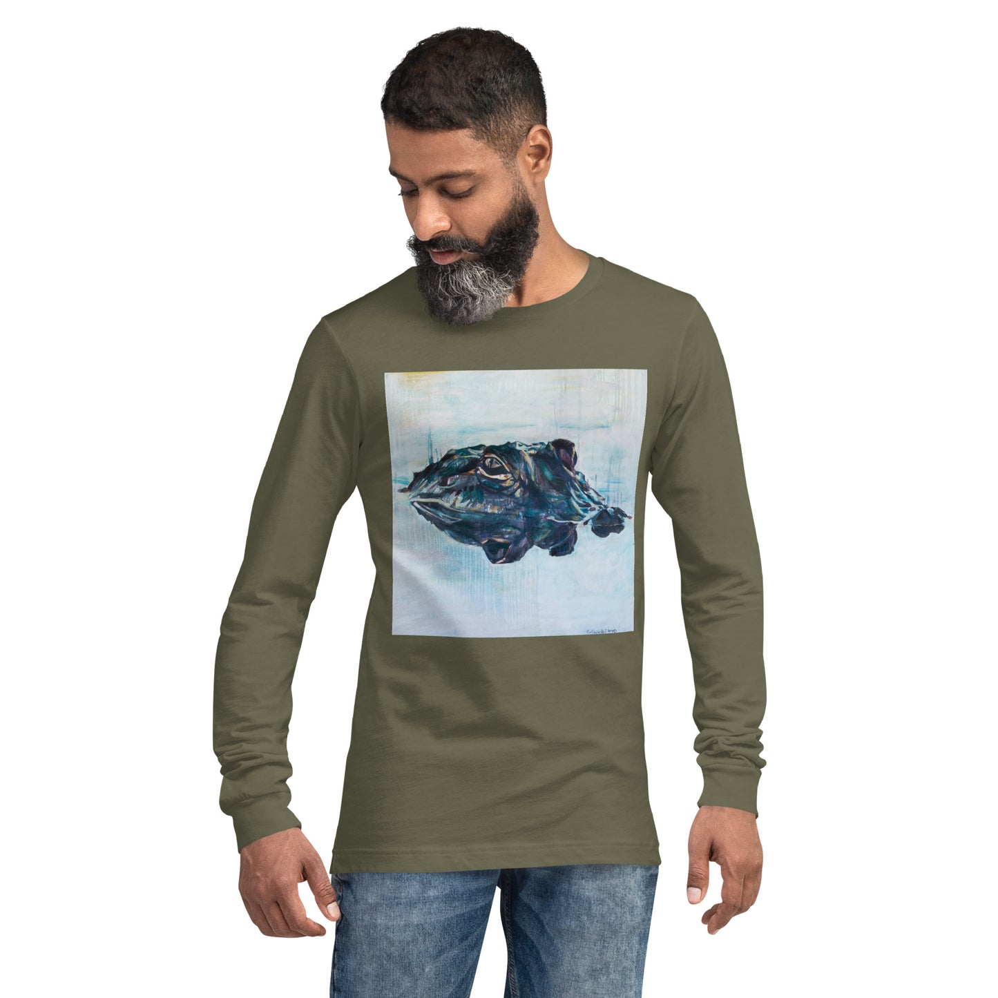 Gator Head Reflection Unisex Long Sleeve Tee