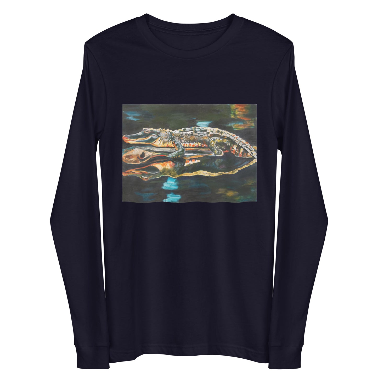 Gator on a Log Unisex Long Sleeve Tee