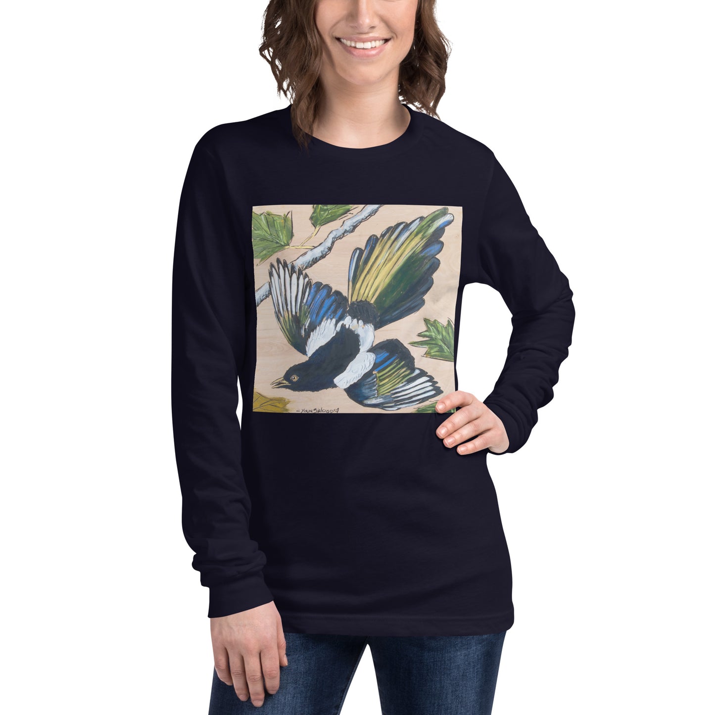 Magpie Unisex Long Sleeve Tee