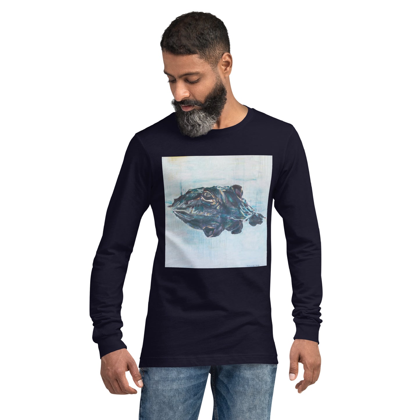 Gator Head Reflection Unisex Long Sleeve Tee