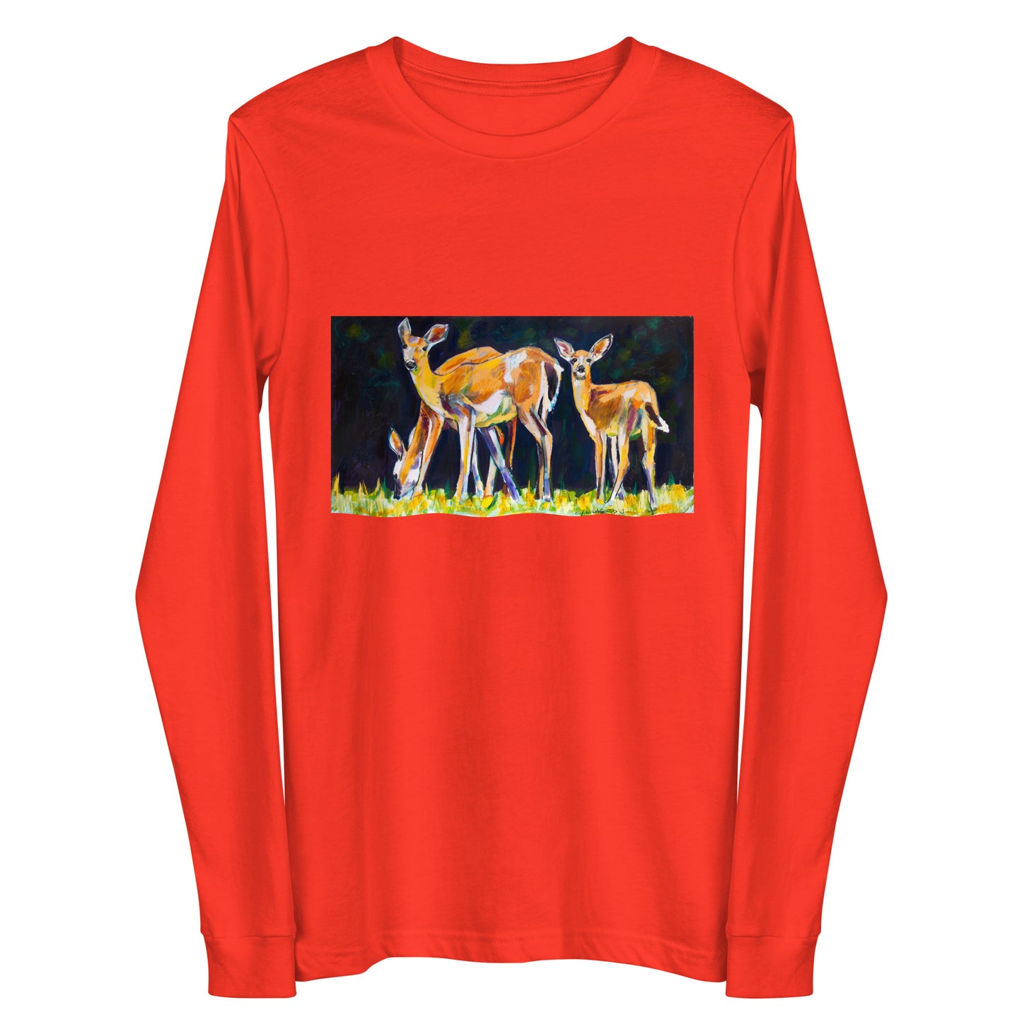 Deer Family Unisex Long Sleeve Tee