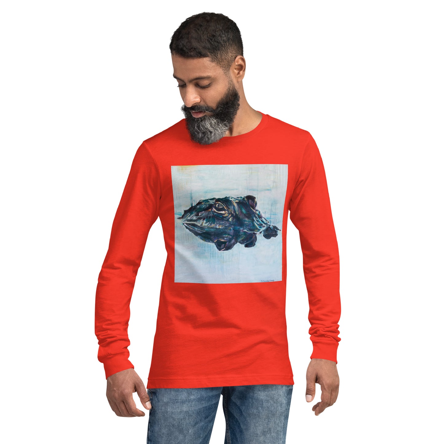 Gator Head Reflection Unisex Long Sleeve Tee