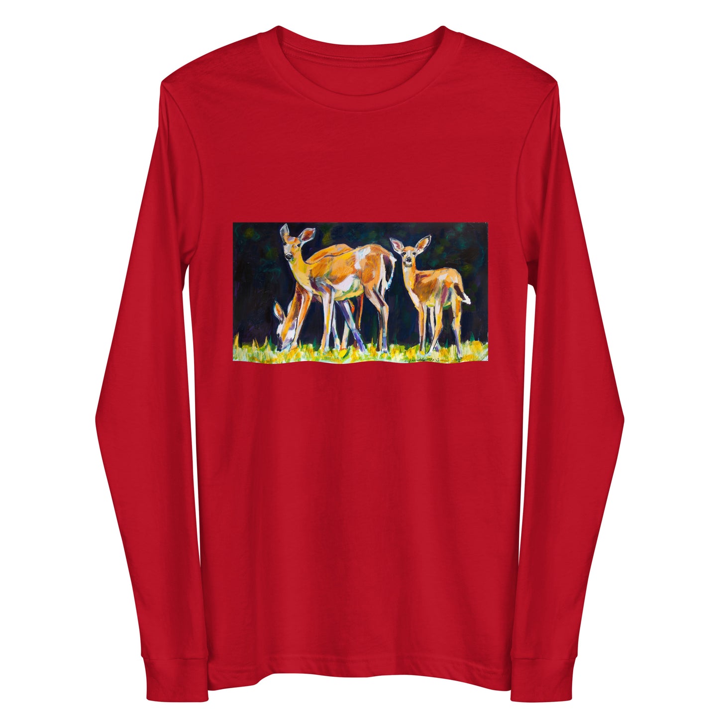 Deer Family Unisex Long Sleeve Tee