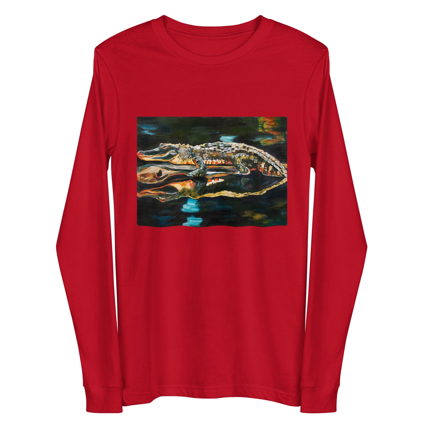 Gator on a Log Unisex Long Sleeve Tee