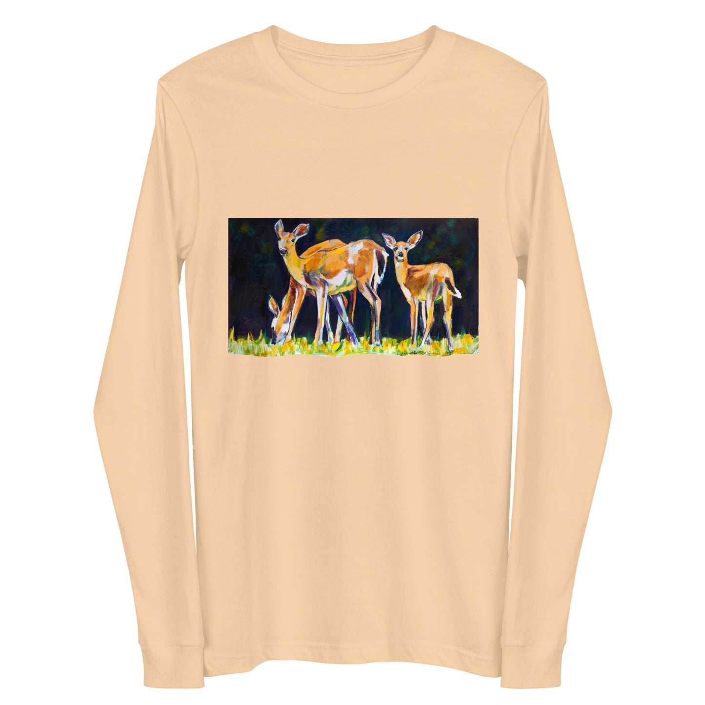 Deer Family Unisex Long Sleeve Tee