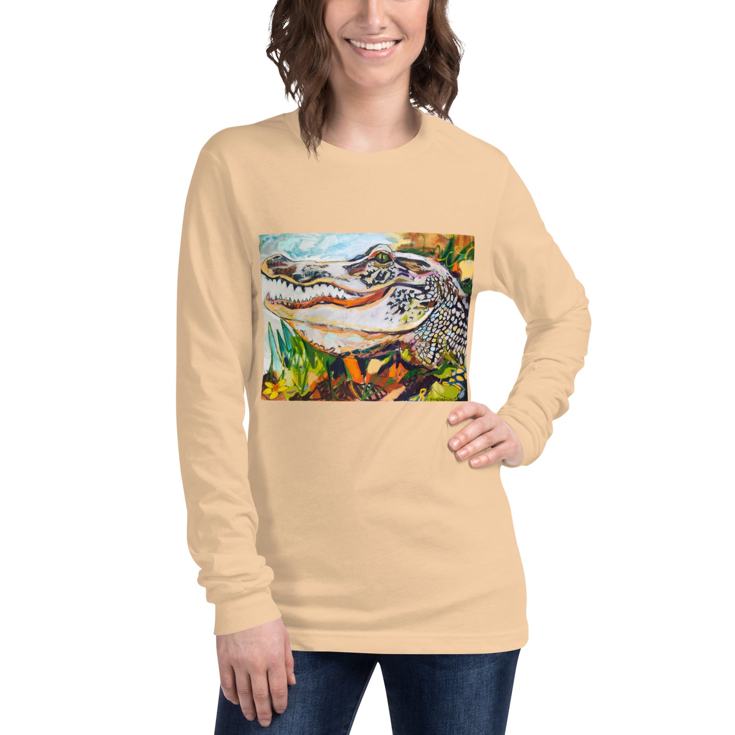 Groovy Gator Unisex Long Sleeve Tee