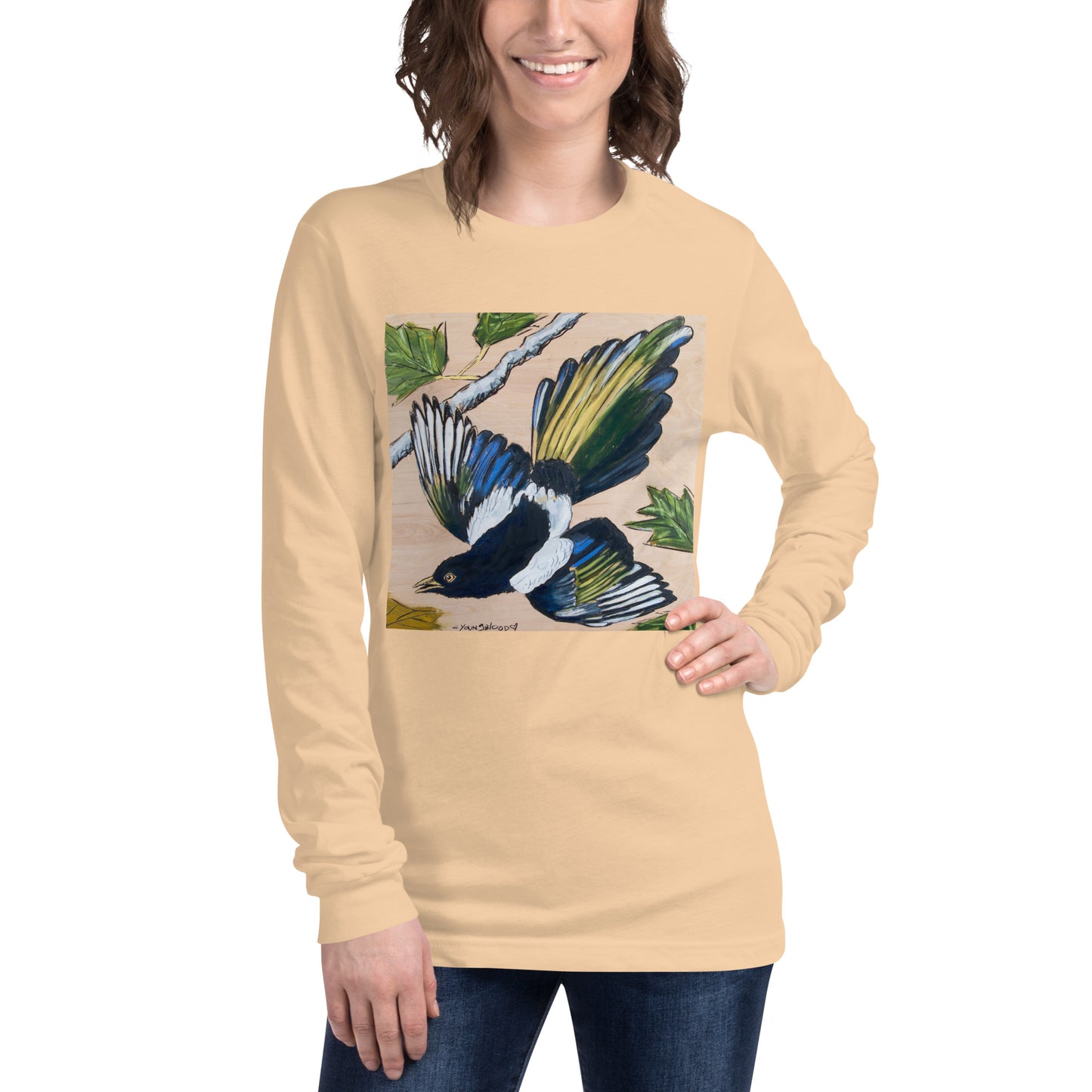 Magpie Unisex Long Sleeve Tee