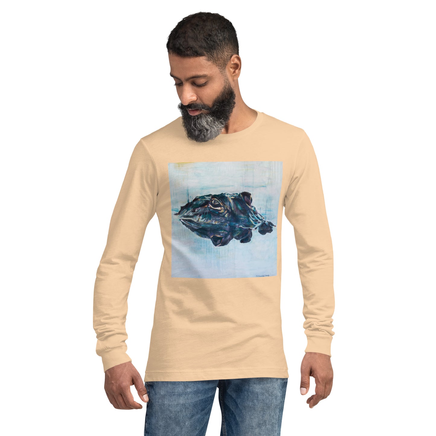 Gator Head Reflection Unisex Long Sleeve Tee