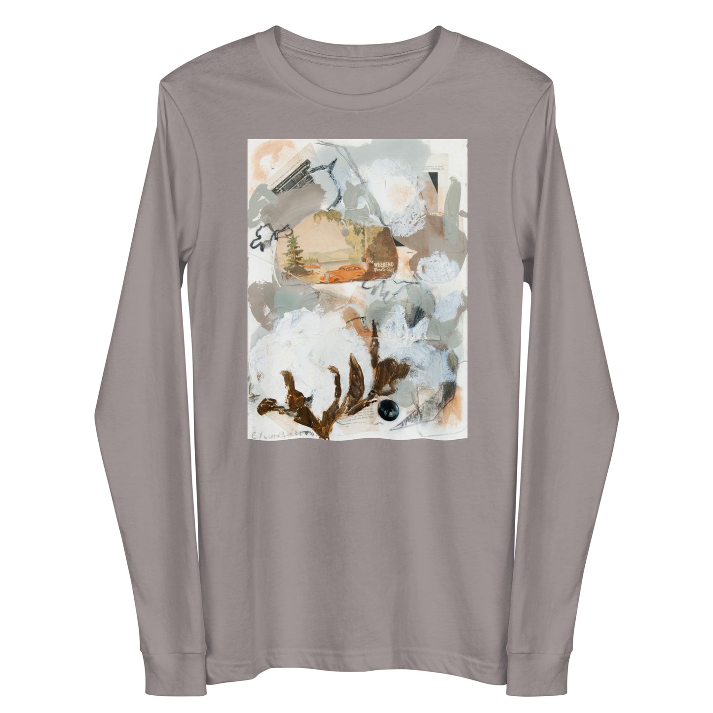 Vintage Cotton Collage Unisex Long Sleeve Tee