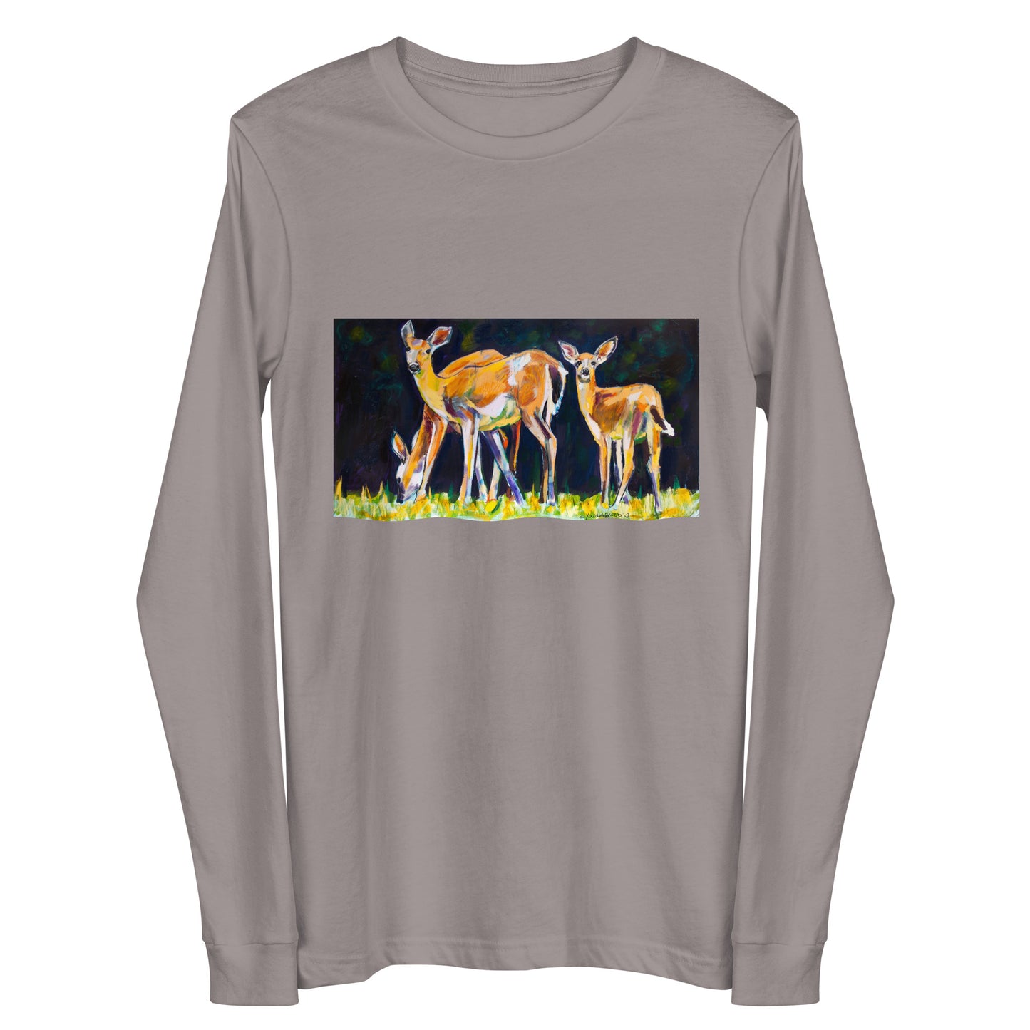 Deer Family Unisex Long Sleeve Tee