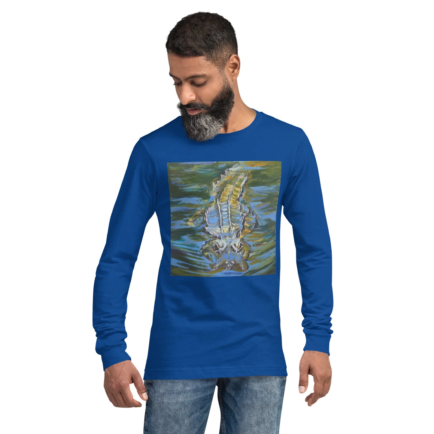 Gator Under Water Unisex Long Sleeve Tee