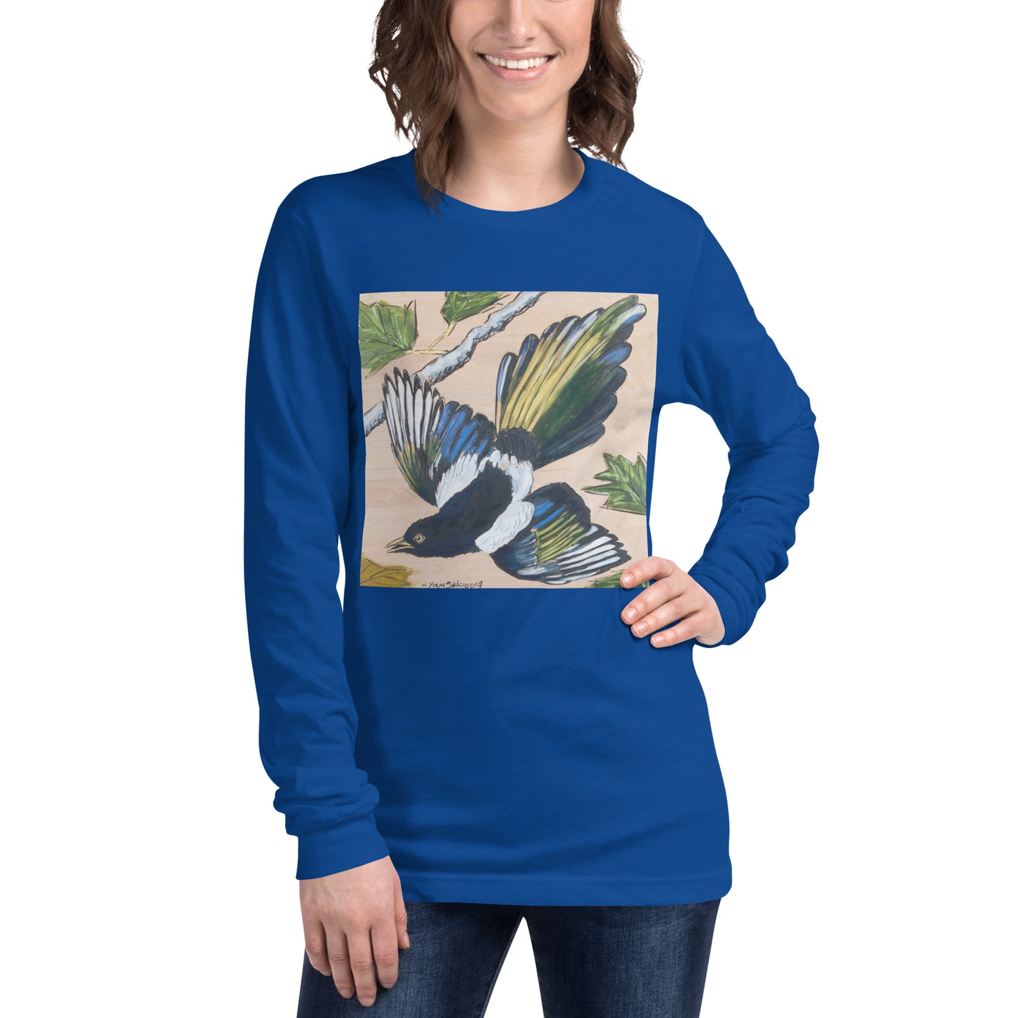 Magpie Unisex Long Sleeve Tee