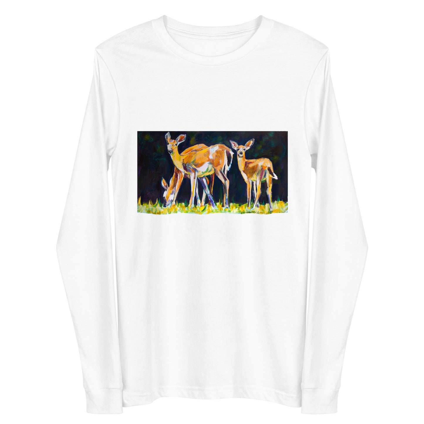 Deer Family Unisex Long Sleeve Tee