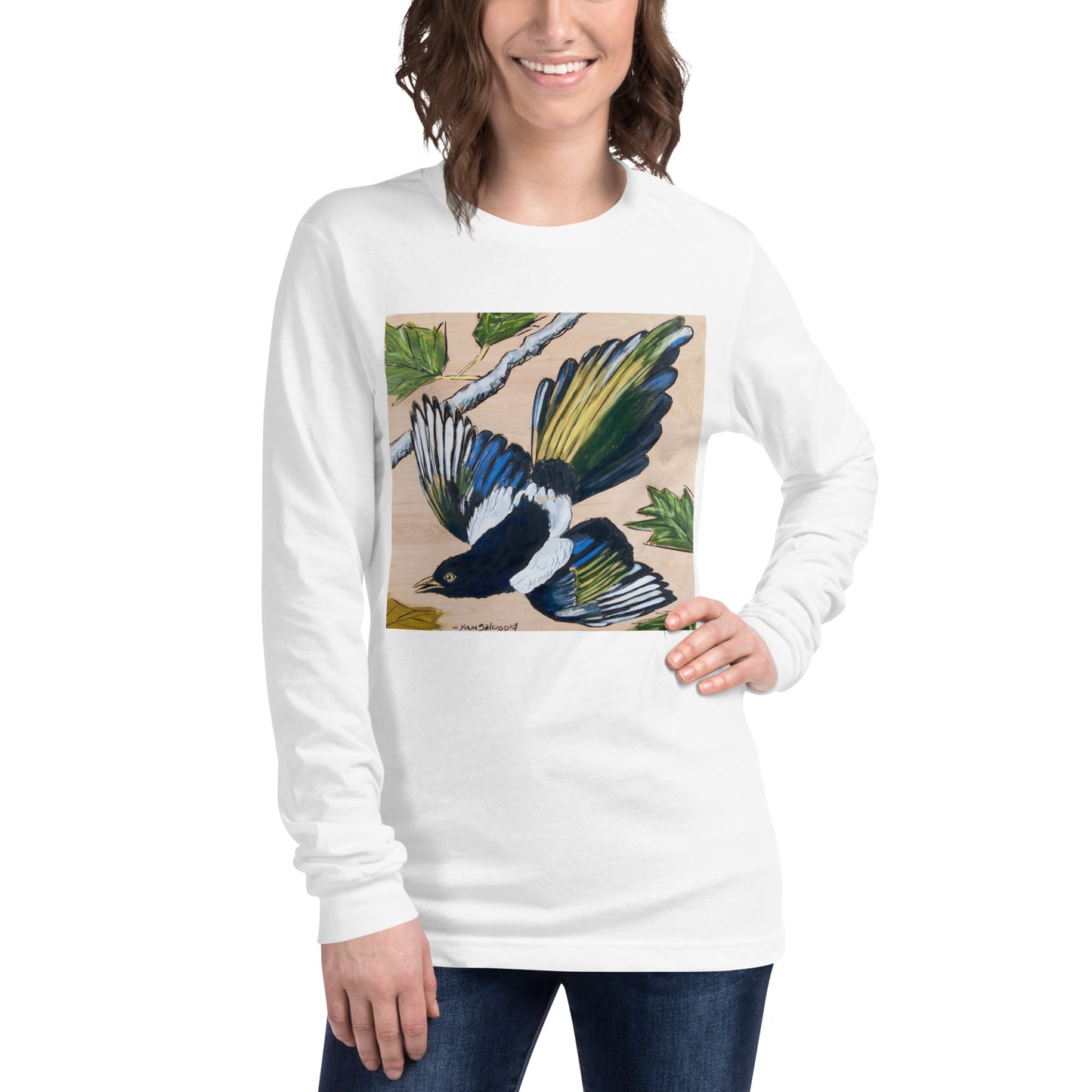 Magpie Unisex Long Sleeve Tee