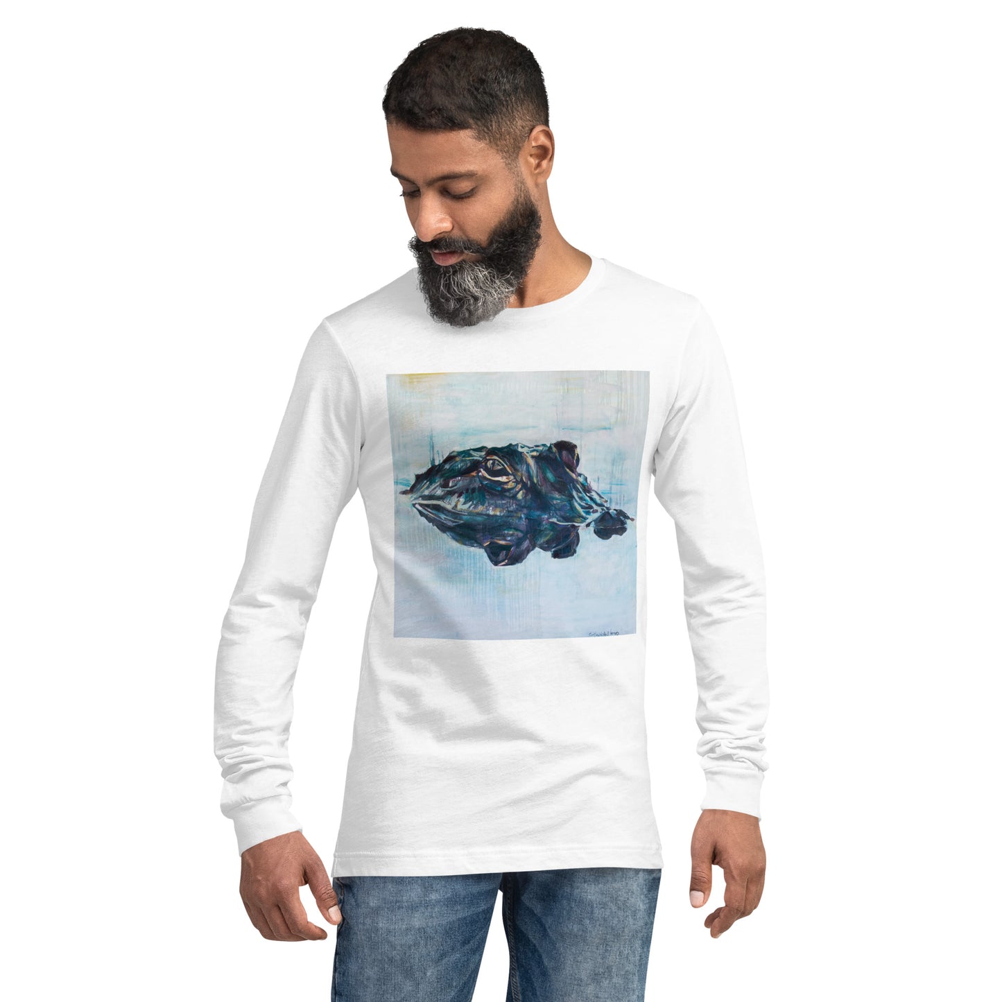 Gator Head Reflection Unisex Long Sleeve Tee