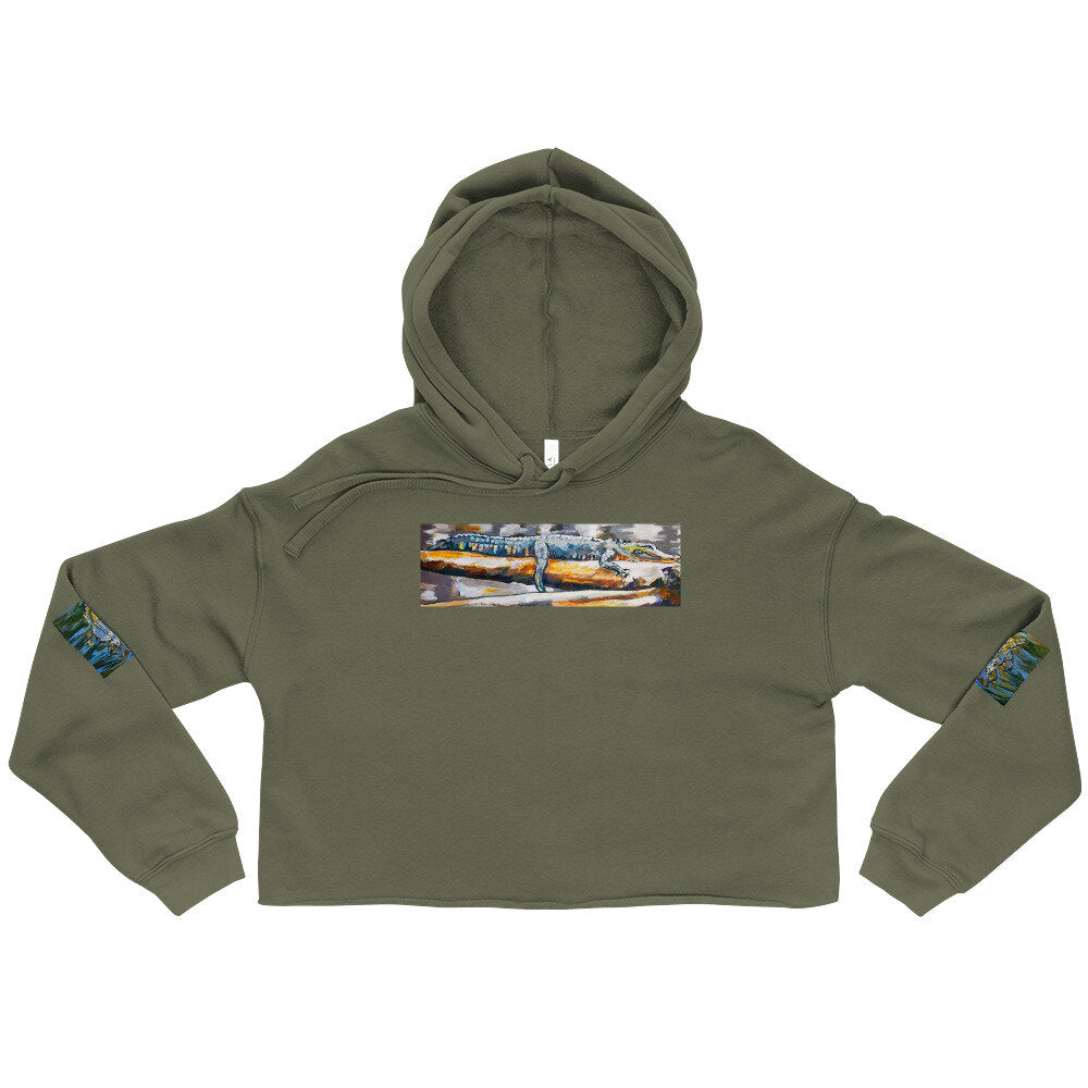 Lazy Gator Crop Hoodie