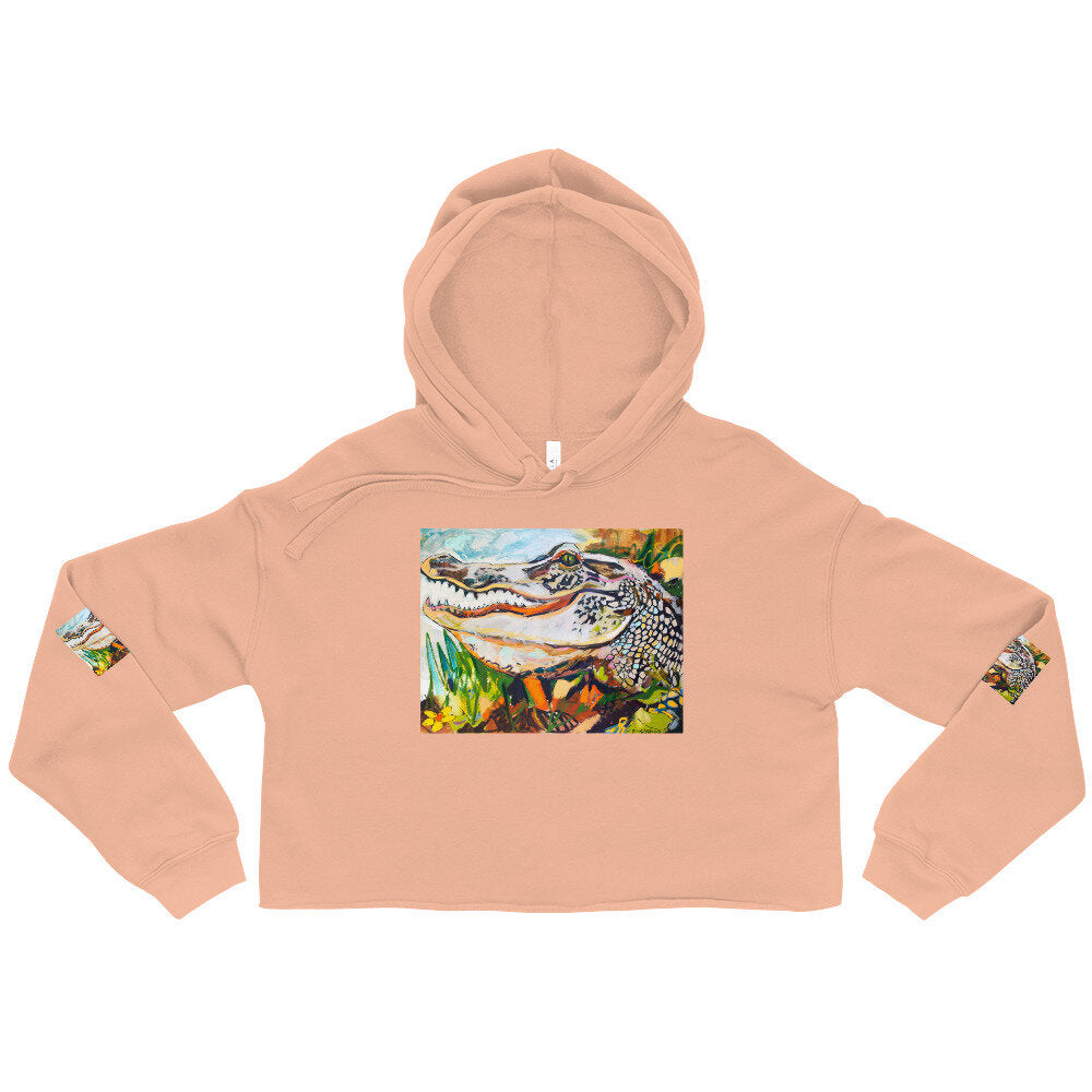 Groovy Gator Crop Hoodie