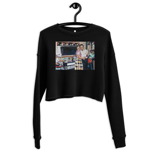 Vintage Friday Night Crop Sweatshirt