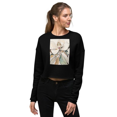 Soft Magnolia Crop Sweatshirt