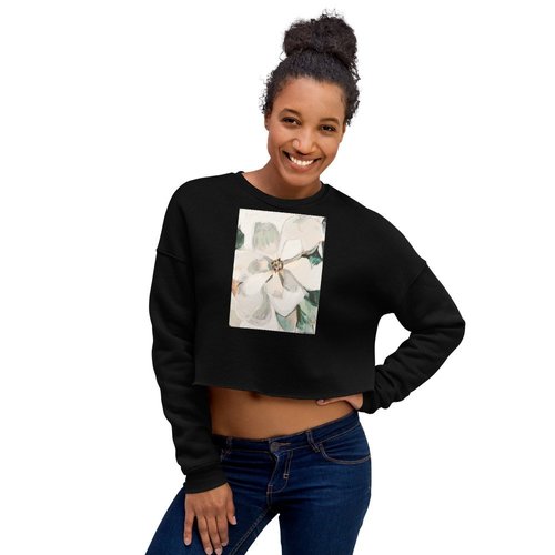 Soft Magnolia II Crop Sweatshirt