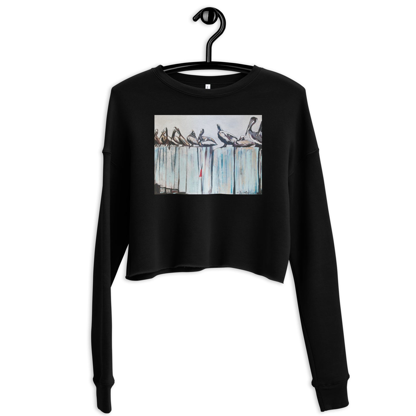 Pelicans on the Pier Crop Sweatshirt