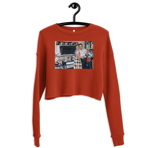 Vintage Friday Night Crop Sweatshirt