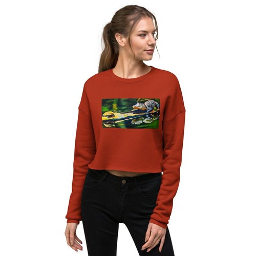 Turtle & Gator Crop Sweatshirt