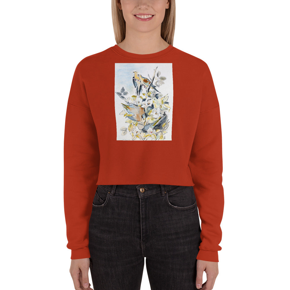 Mourning Doves Crop Sweatshirt