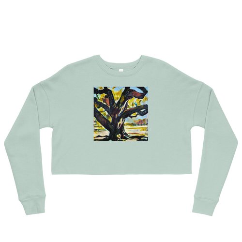 Square Tree of Life Crop Sweatshirt