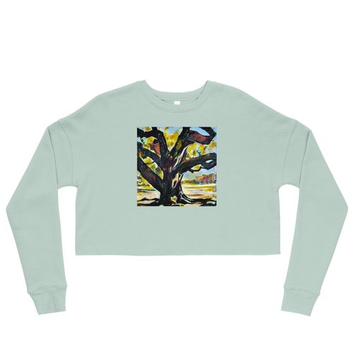 Square Tree of Life Crop Sweatshirt