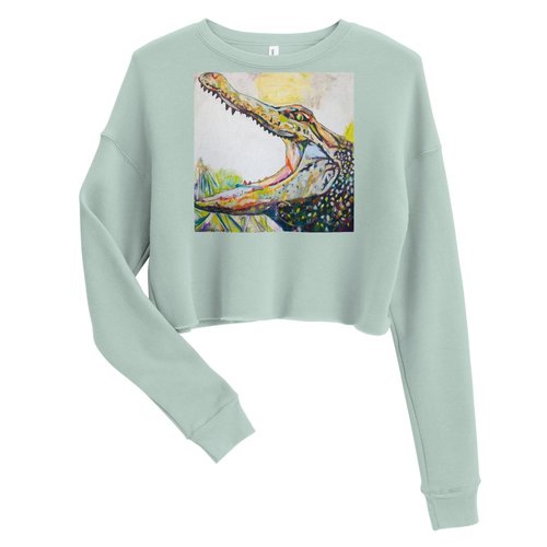 Big Mouth Gator Crop Sweatshirt