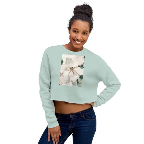 Soft Magnolia II Crop Sweatshirt