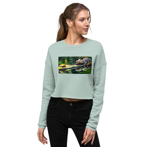 Turtle & Gator Crop Sweatshirt