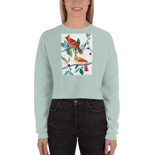 Lucy's Cardinals Crop Sweatshirt