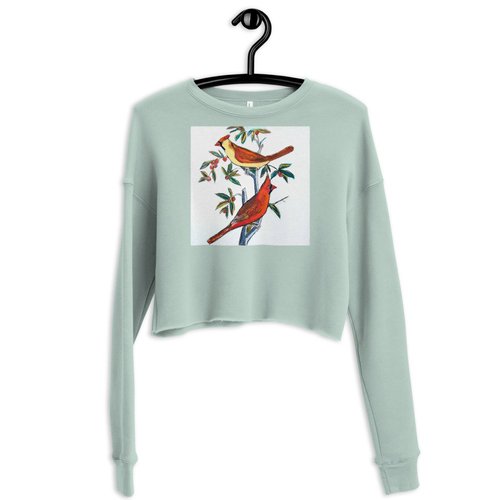 He & She Cardinals Crop Sweatshirt